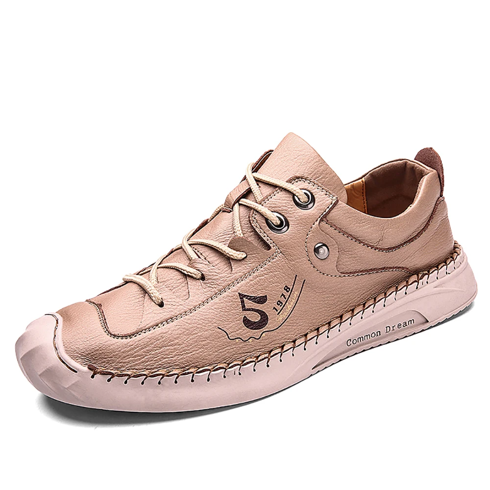 

Fall New Genuine Leather Men Casual Shoes Italian Men Loafers Moccasins Slip On Men's Flats Breathable Male Driving Shoes