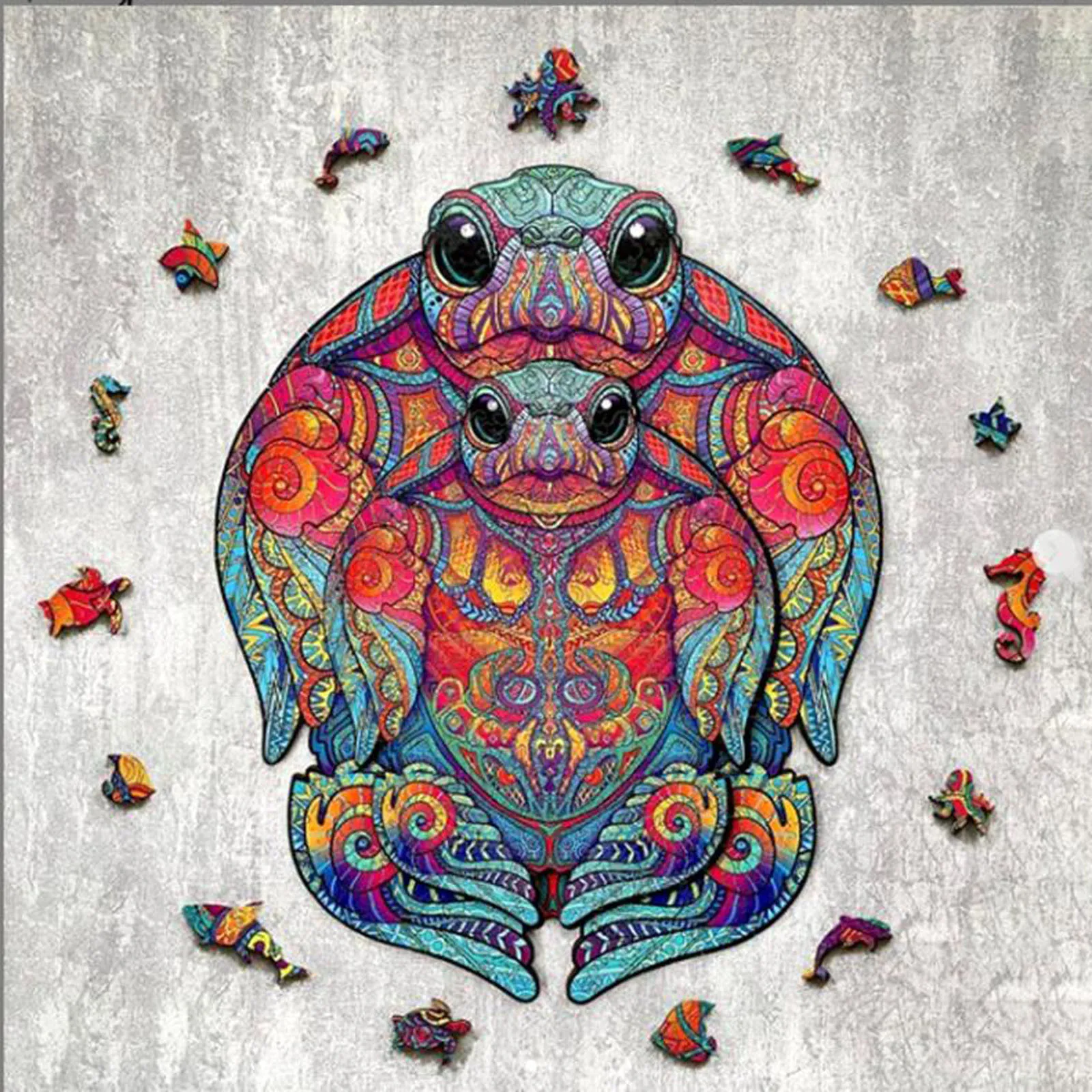 

Hot 3D Animal Puzzle Wooden Puzzle Irregular Unique Shaped Pieces Gift Adults Kids Education Intelligence Game Home Decoration A
