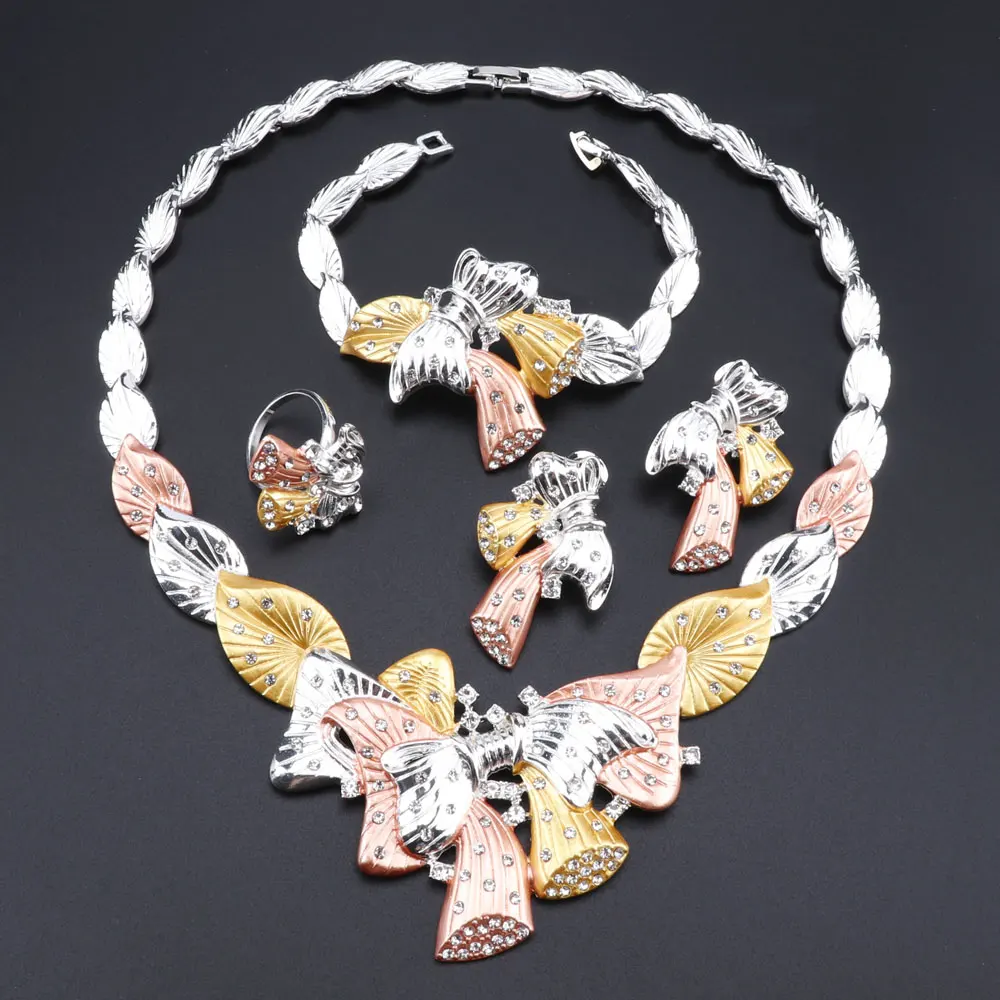 Комплект из колье серёг браслета кольца и | Украшения аксессуары