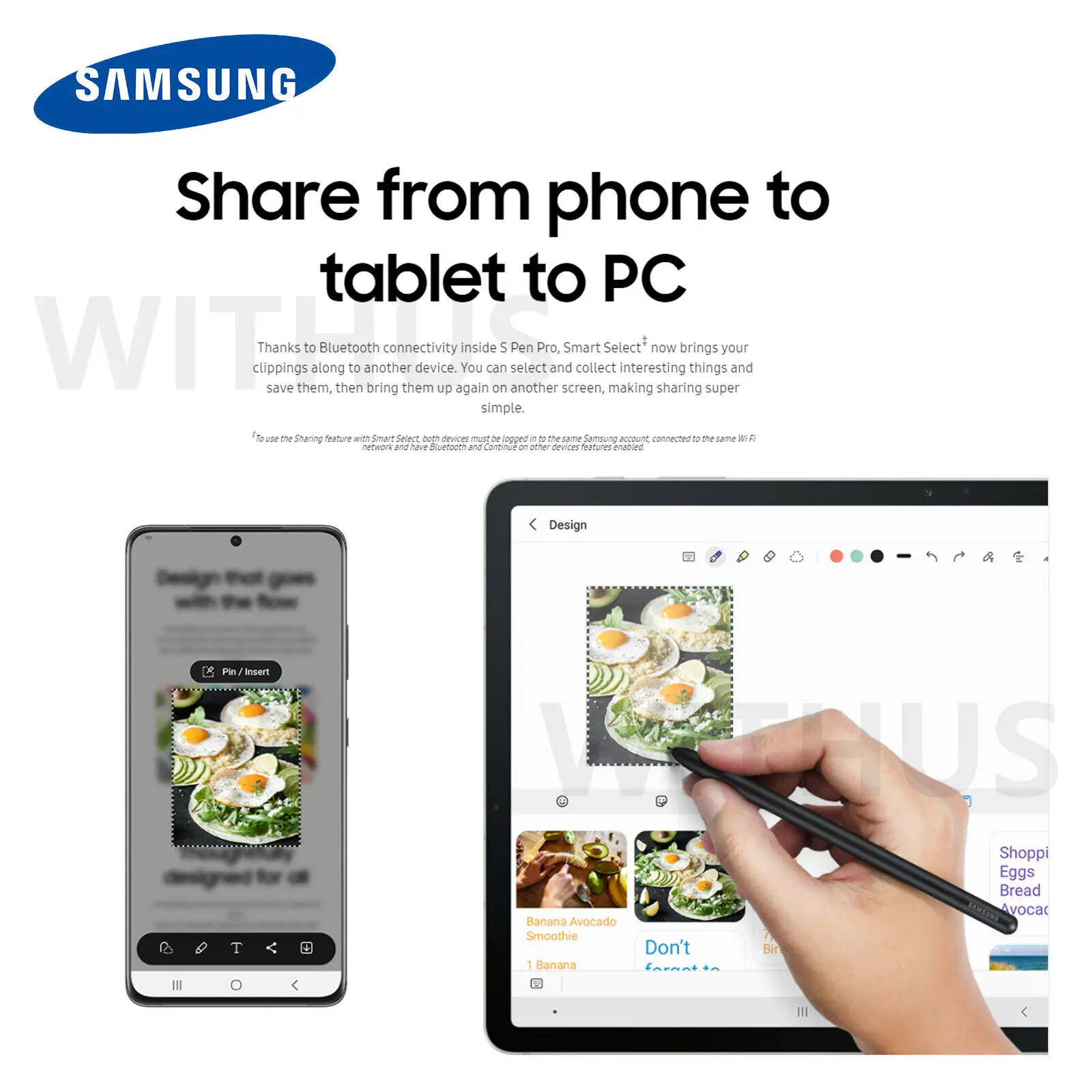 Samsung-Stylus S Pen Pro EJ-P5450, Original, con Bluetooth, para Galaxy NOTE 20 Ultra S21 Ultra Z Fold 3 Tab S6 S6 Lite s7 s7 + S7FE-1
