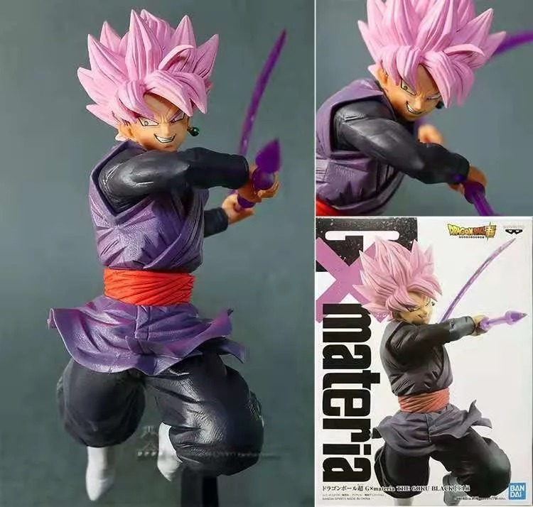 

Оригинальные фигурки Banpresto BP GX материал SSJ розово-черный Гоку, игрушки, Аниме фигурки, игрушки