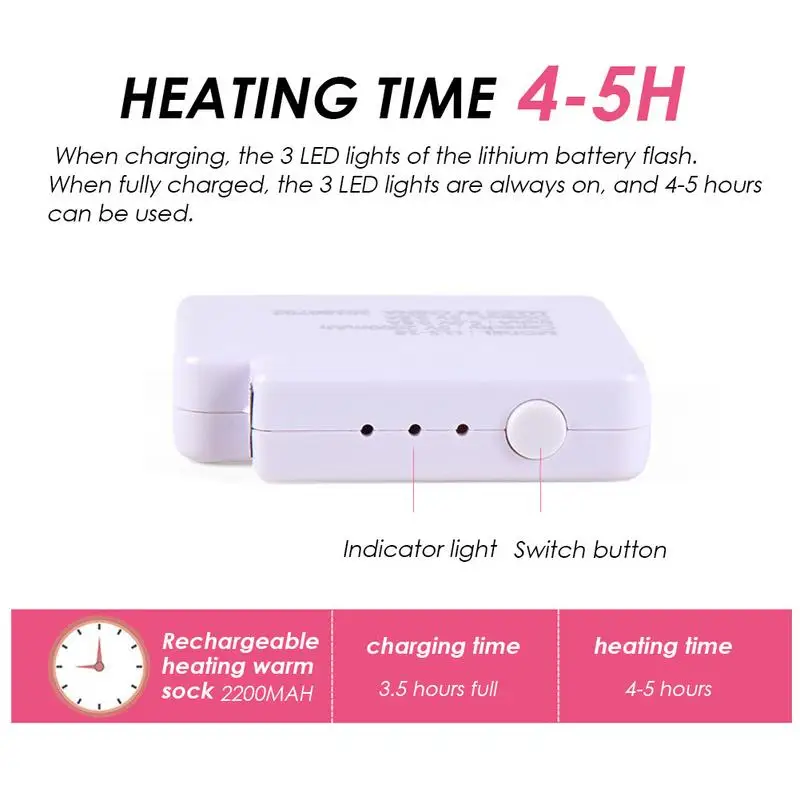 Usb Перезаряжаемый Аккумулятор спортивные лыжные носки с подогревом для женщин и