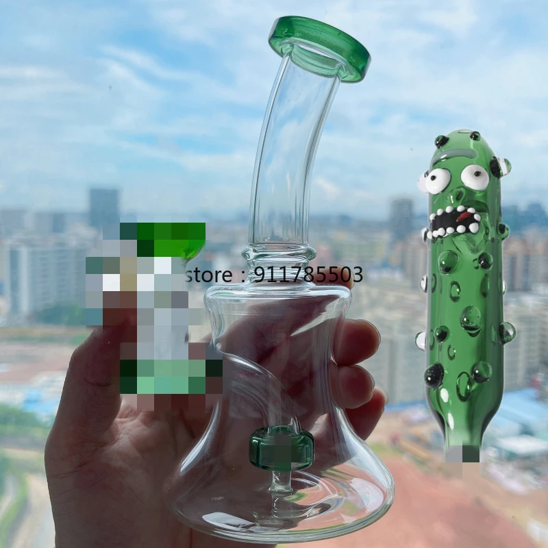 

Glass Vase for Home Decor Pickle Rick Handmade Deep Spoon Pipe