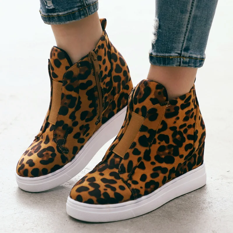 Женские ботильоны на танкетке удобные кроссовки платформе повседневные женские