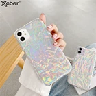 Чехол для iPhone 11 12 Pro Max XS XR X 6S 7 8 Plus SE 2 Mini, Блестящий Мягкий IMD чехол с 3D покрытием, серебристый, золотой фольгой