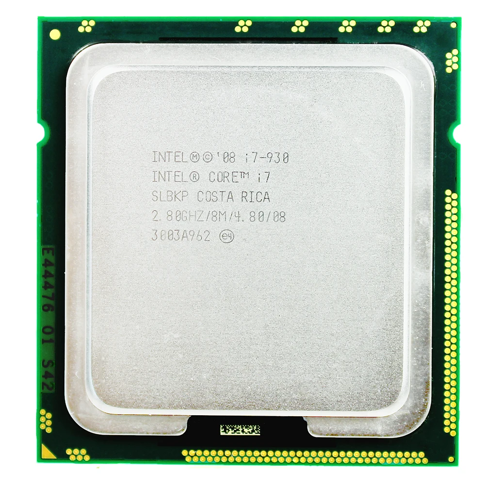 Четырехъядерный процессор Intel I7 930 десктопный Φ 8M кэш 2 8 ГГц 4 80 GT/s QPI FC LGA1366 |