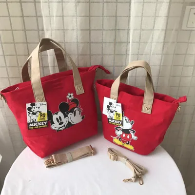 Disney Микки Маус женские брезентовые сумки на плечо сумка из мультфильма Город