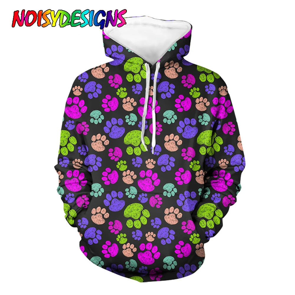 Женская толстовка с длинным рукавом принтом в виде лап | одежда