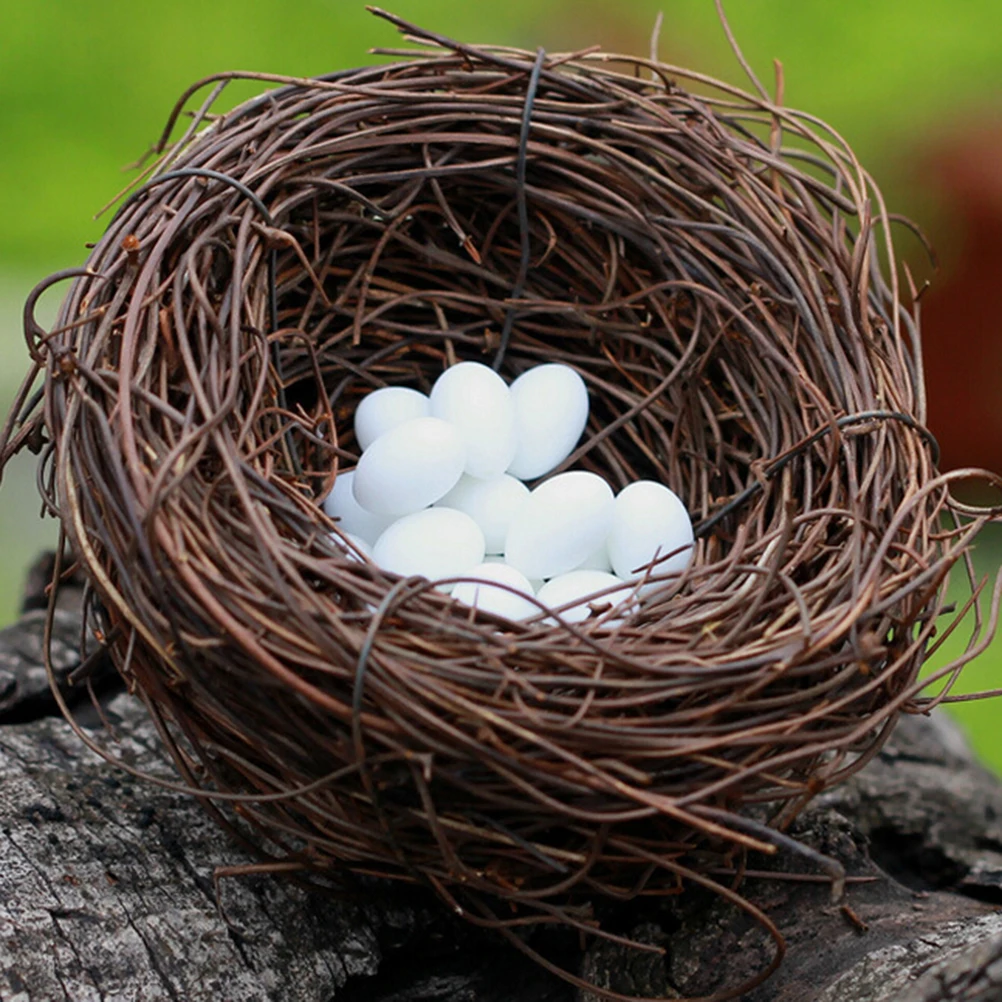 

NEW Artificial Birds Nest Simulation Eggs Model Micro Fairy Garden Decoration Miniature Figurine Toys Crafts DIY Accessories