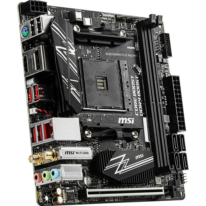 Материнская плата MSI/MPG B450I GAMING PLUS MAX для электроспорта с поддержкой Wi Fi 3700x3600 x / 3600
