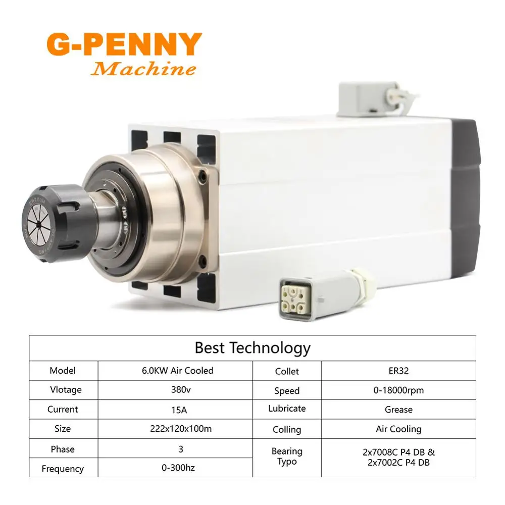 G-PENNY MACHINE двигатель шпинделя ER32 6 кВт