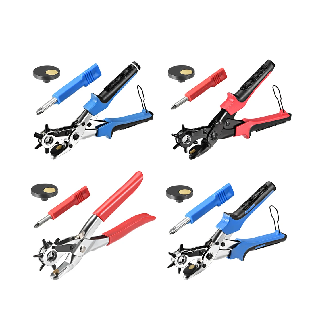 Uxcell Вращающийся Кожаный Овальный полый дырокол для кожаного ремня ремешок