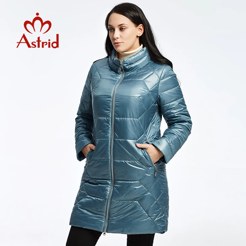 2019 Астрид Зимний пуховик модная удобная теплая куртка женская длинное пальто