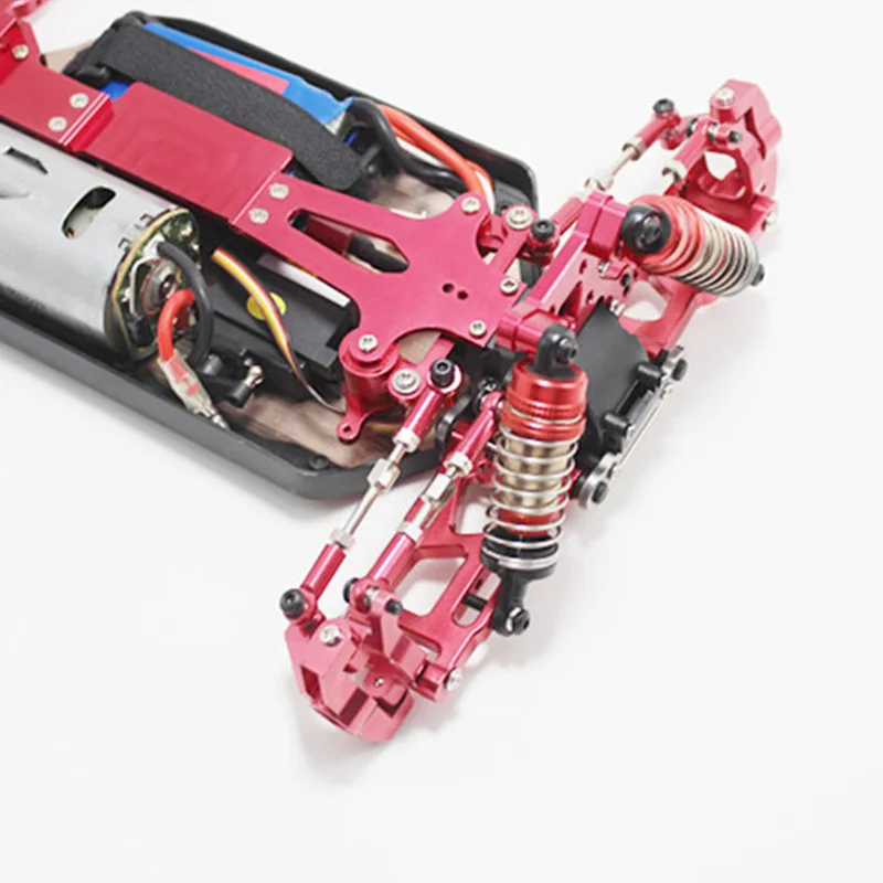 

2Pcs Metal Front Lower Suspension Arm Swing Arm Replacement Accessories Spare Parts for WLtoys 144001 1/14 RC Car