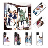 penghuwan baby mom girl super mom dad coque shell phone case for iphone 11 pro xs max 8 7 6 6s plus x 5s se xr case