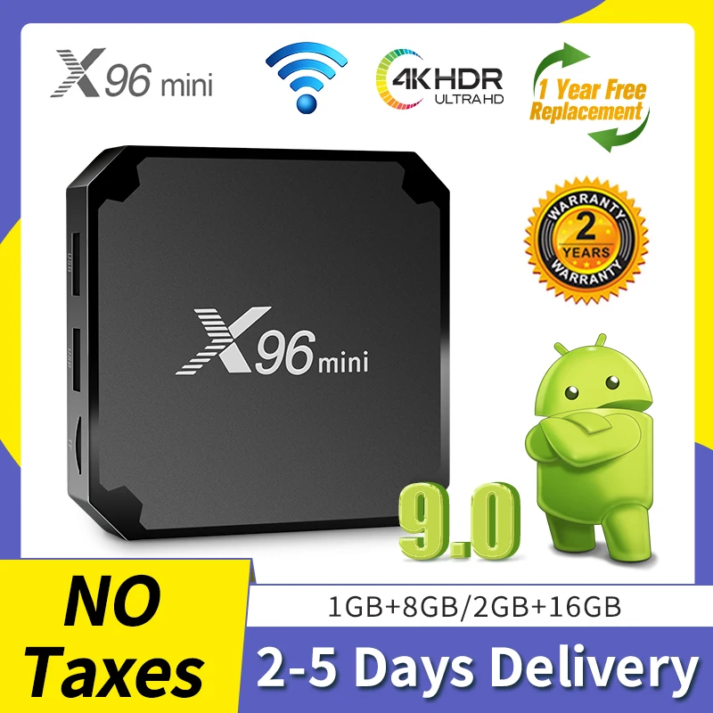 X96mini Android BOX Amlogic S905W четырехъядерный 2 4G WIFI 4K UHD 1G 8G 2G 16G 9 0 Smart TV
