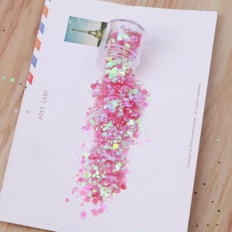 12 цветов смешанный голографический макияж не сужающийся книзу блеск для лица