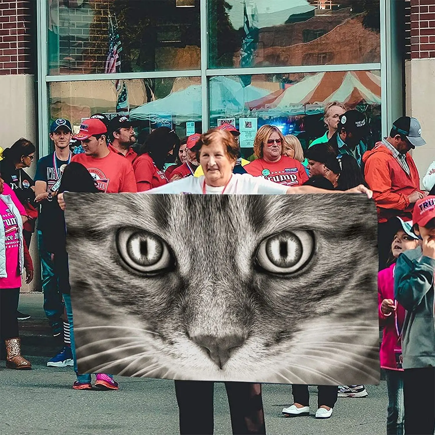 

Cat Outdoor Decorative Garden Flag Durable And Fade Resistant Indoor And Outdoor Patio Lawn Banner Classic Decorative Flag