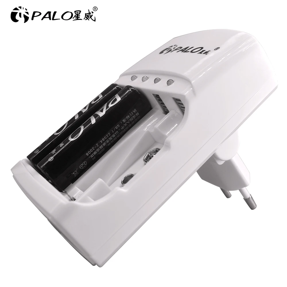 PALO 2 шт 300mAh Ni-MH 9V аккумуляторная батарея+ универсальное 9V AAA AA зарядное устройство для 1,2 V Ni-MH Ni-CD AA AAA 9V батареи