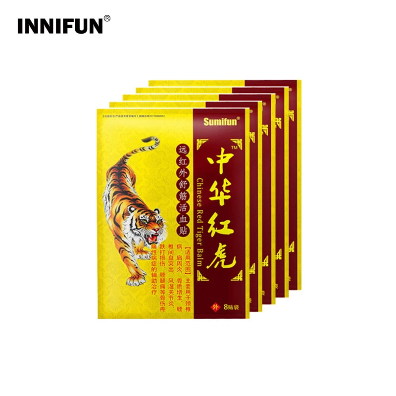 

40pcs Tiger Plaster Chinese Medical Patch Arthritis Rheumatoid Joint Pain Reliever Muscles Relax Traditional Balance Health Care