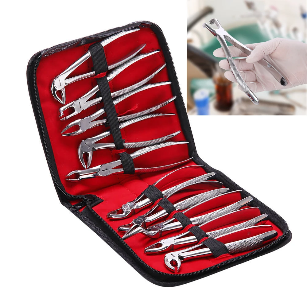 10 шт./компл. Щипцы Для Извлечения зубов зубные плоскогубцы для стоматолога с