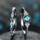 Novo 925 anel de prata esterlina инкрустированный esmeralda zirdog anel de casamento anel feminino высокое ювелирное изделие