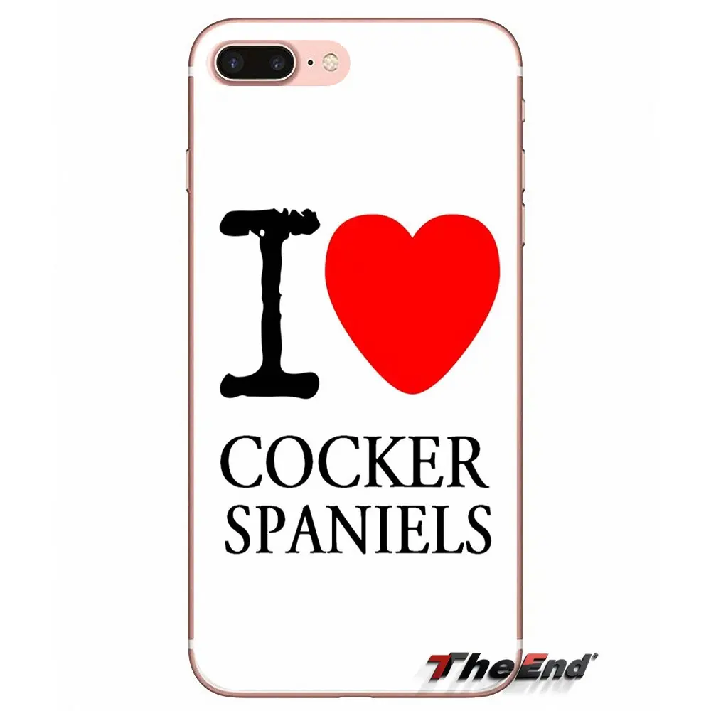 Кокер-спаниеля с щенками Бультерьера силиконовый чехол для телефона Apple IPhone X 4 4S 5