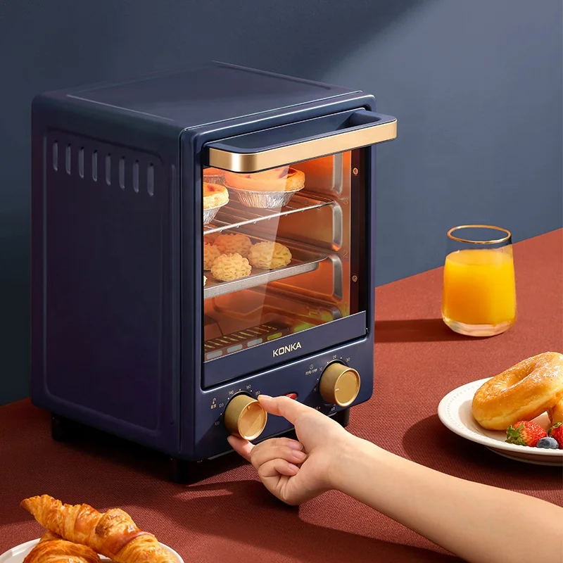 Electric Oven 3 Layers Timed 100 ℃ -200 ℃ Mini Vertical Small Oven for Home 12L Frying Pan Baking Machine forld Pizza Maker enlarge