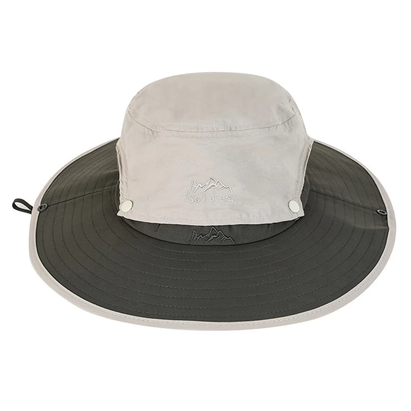 

Unisex Round Brim Hat Fashion Embroidery Outdoor Sports Summer Breathable Leisure Travel Detachable Waterproof Fisherman's Hat