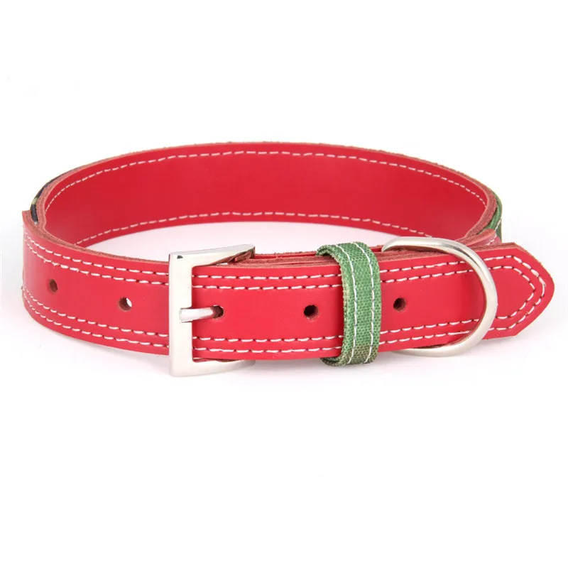 Камуфляжный ошейник для собак кожаное регулируемое ожерелье ошейника домашних