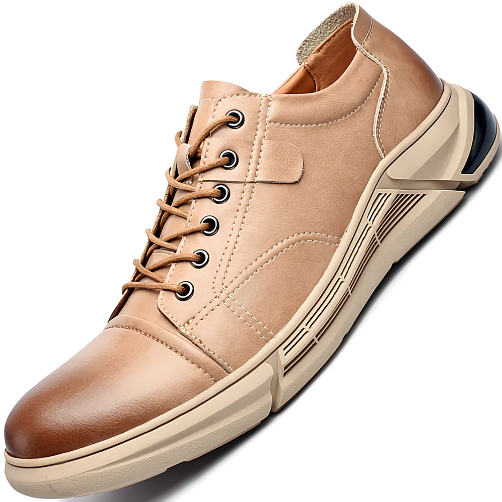 Мужские туфли из натуральной кожи на плоской подошве Высококачественная Мужская