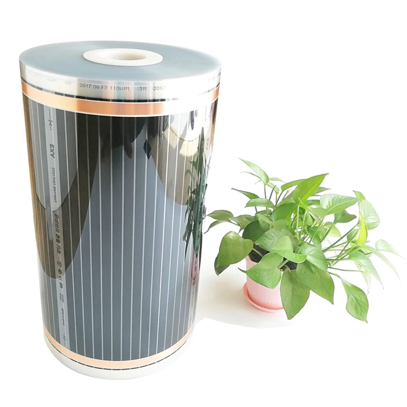 8 квадратных метров нагревательная пленка с зажимами изоляционной лентой и