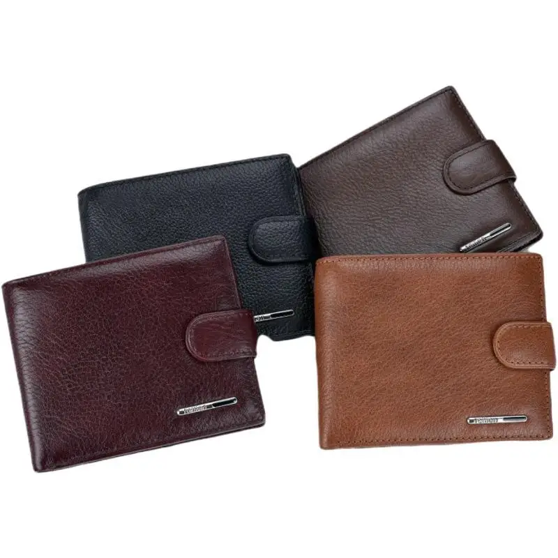 

New Men's Leather Wallet Multi Function Loose Purse Short Men's Wallet