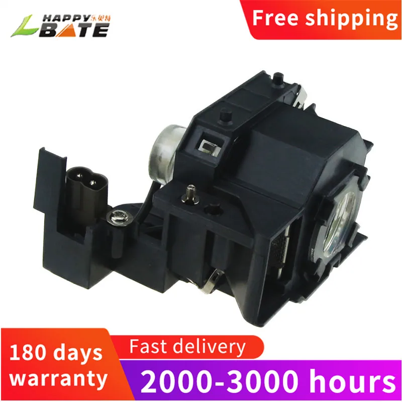 

HAPPYBATE ELPLP43 V13H010L43 Compatible Lamp with Housing for EMP-TWD10/EMP-W5D replacement lamp with housing 180 days warrant
