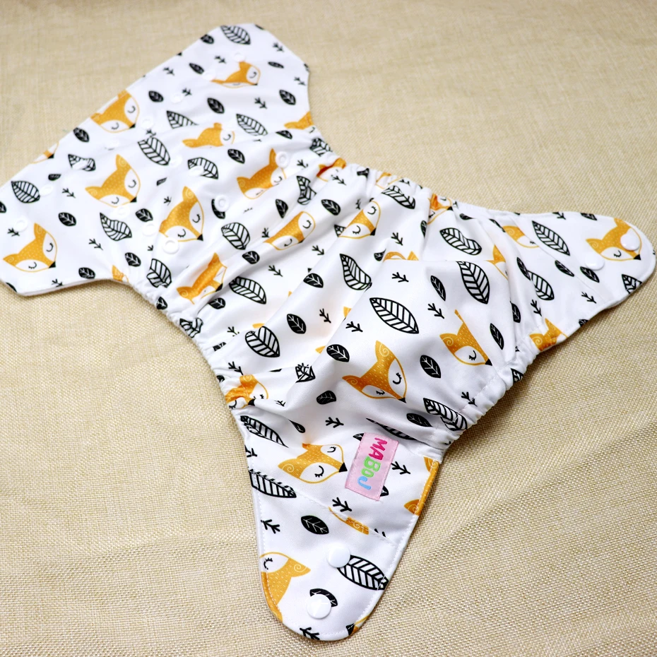 Тканевые подгузники MABOJ Детские Водонепроницаемые Многоразовые один размер для