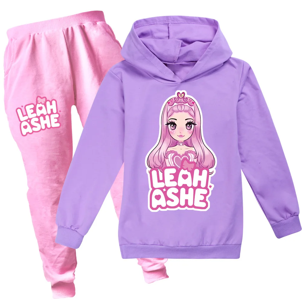 Детские худи с 3D принтом LEAH ASHE толстовка надписью для маленьких девочек мужские и