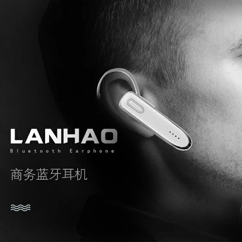 Беспроводная bluetooth-гарнитура деловые наушники свободные руки микрофон