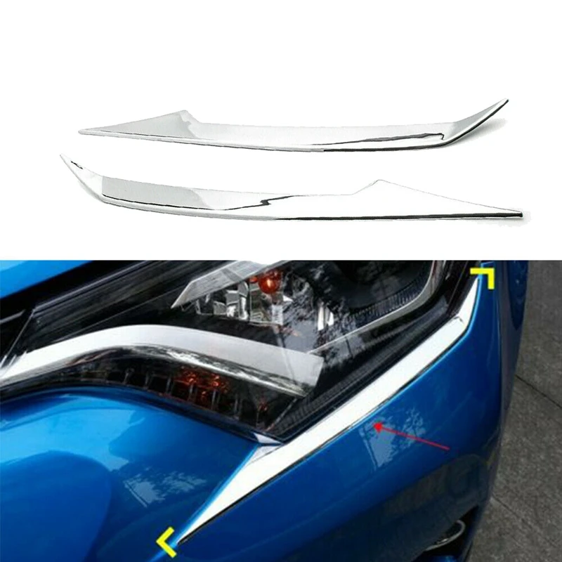 АБС-пластик хром головной светильник веко крышка бровей литье полосы Накладка