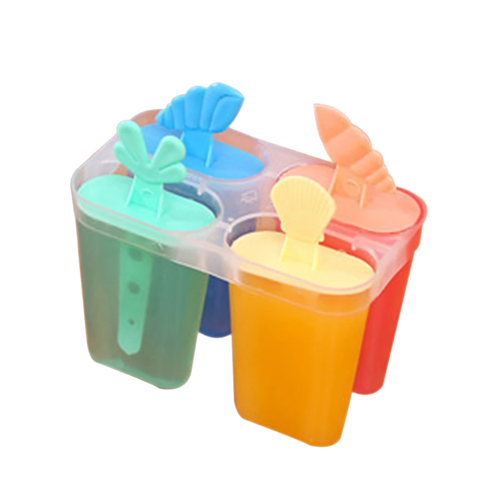 Горячая форма для мороженого сковорода кухни произвольный цвет 4 ячейки