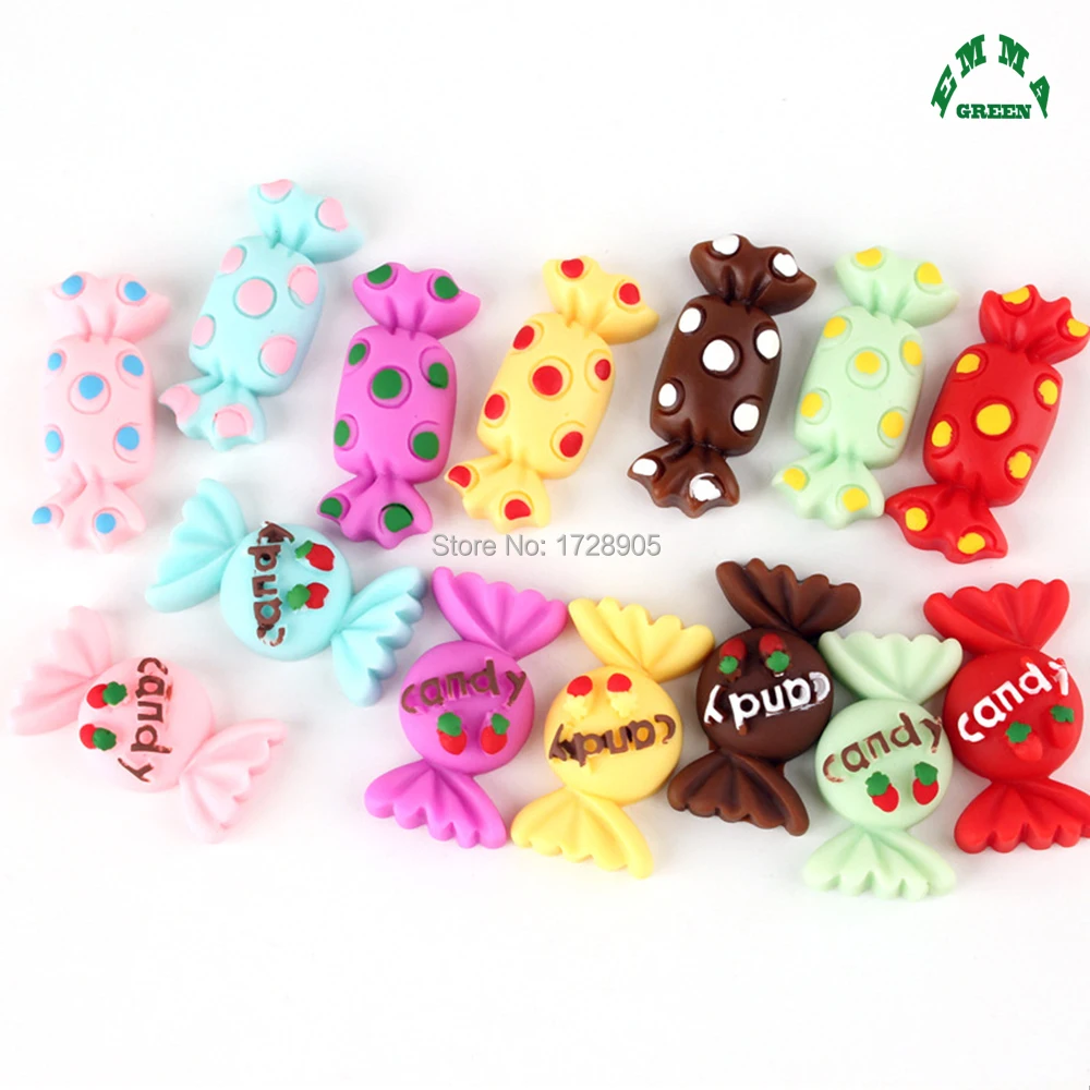 Подвески из смолы для детей милые конфеты 10 шт. бусины слизи мед молоко подвески с