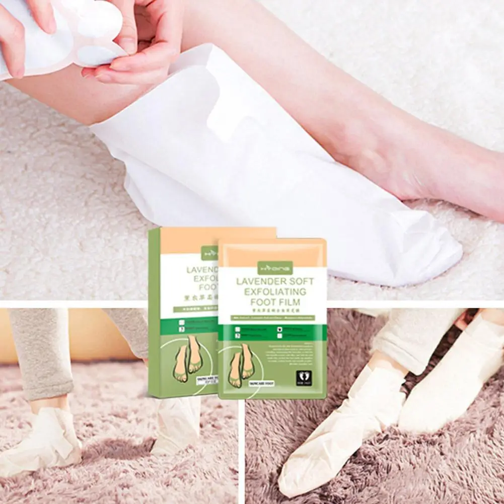 Lavender Plant Exfoliating Foot Mask Mild Moisturizing And Smooth Skin Rejuvenation Dry Peeling Heel Care | Красота и здоровье