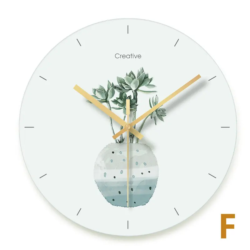 3020 Wall Clock Nordic Household Mute Living Room Bedroom Minimalist Modern Decorative Wall Watch 14 Inch Quartz Round Clocks - Цвет: 3020