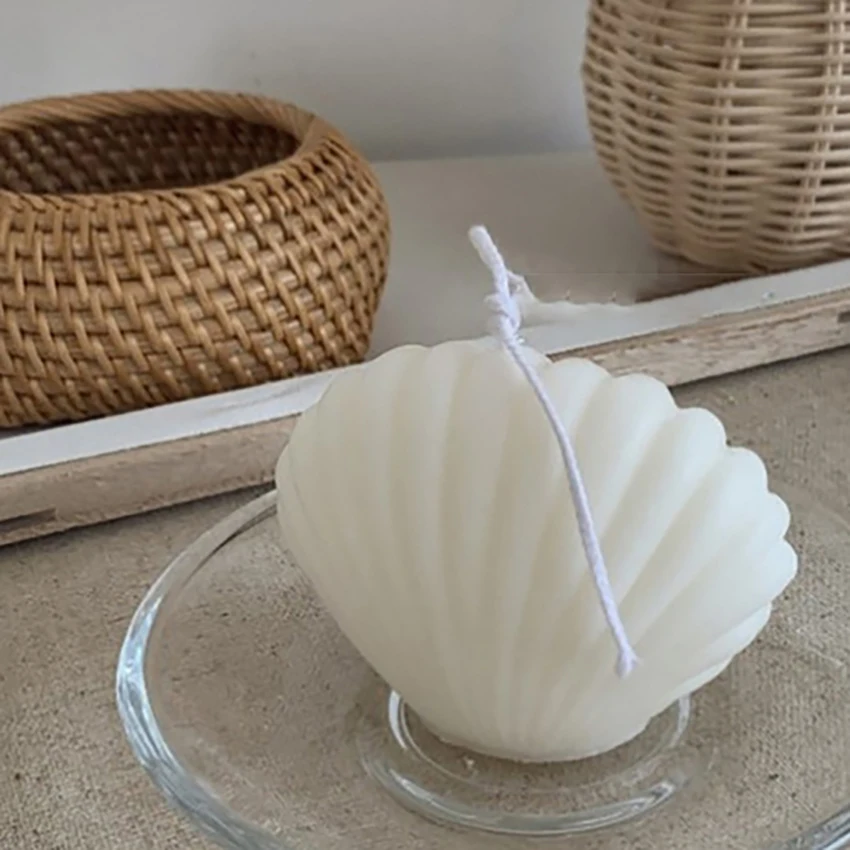 

Shell Candle Ornaments Multi-purpose Handmade Scented Candle Photos Props Wedding Party Dinner Decoration Aromatherapy Candles
