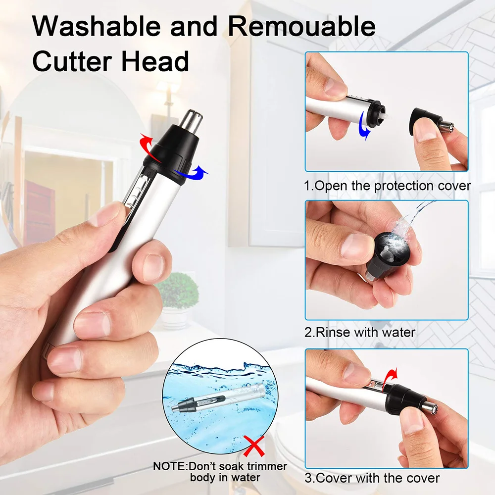 

4 in 1 Electric Nose And Ear Trimmer for Men Clipper Hair Removal Beard Eyebrow Trimmers Shaving Cutting Machine Home Use Device