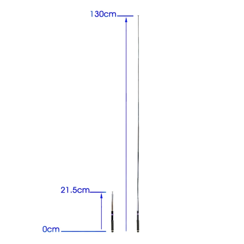 

Telescopic Antenna FP10120 SMA Male VHF 136-174MHz for Yaesu VX-3R FT-60R Tonfa Puxing TYT Wouxun Two Way Radio Walkie Talkie