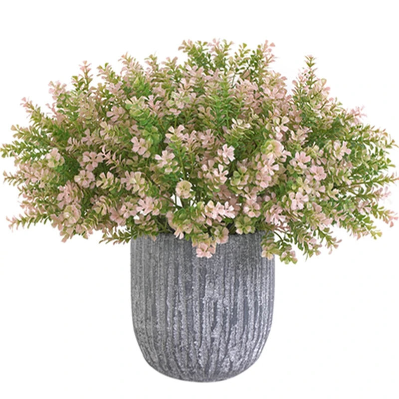 Пластиковая ваза для растений керамическая искусственный цветок 6 цветов на