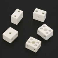 5pcs high quality wire connector 2 position 5 hole ceramic wiring terminal block