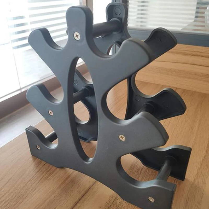 Стойка для гантелей трехуровневая стойка компактная конструкция может быть