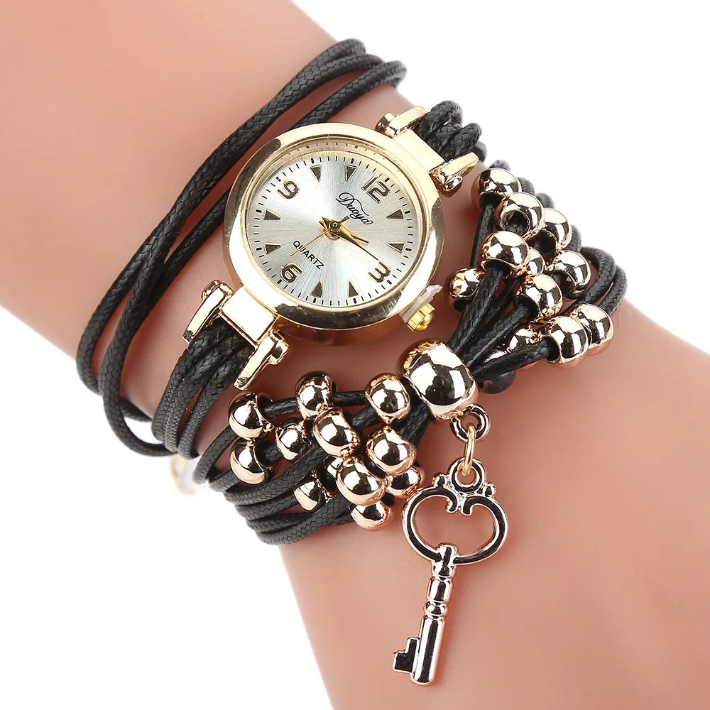 

Top Fashion Watches Women Popular Quartz Watch Luxury Bracelet Flower Gemstone Wristwatch Hot Brand Waterproof Pendant Watch