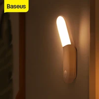 baseus pir led motion sensor light y shape aisle light magnetic bedside emergency night light closet wardrobe stairs 0 5w usb